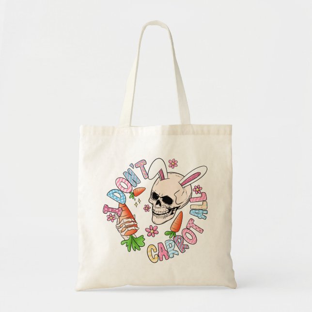 Bolso De Tela Funny Easter Skull (Frente)