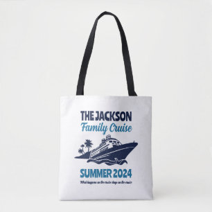 Bolso De Tela Funny Familia Cruise Vacation Beach Holiday