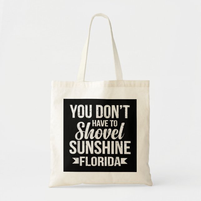 Bolso De Tela Funny Florida Vacation Gift Funny Snow Bird Beach (Frente)
