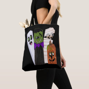 Bolso De Tela Funny Frankenstein Ghost Pumpkin Invisible Man