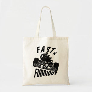 Bolso De Tela Funny FURRurious car drive cat
