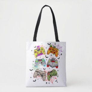 Bolso De Tela Funny Gamer Halloween Tote