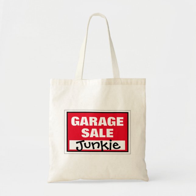 Bolso De Tela Funny Garage Sale Junkie (Frente)