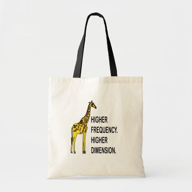 Bolso De Tela Funny Giraffe Pun (Frente)