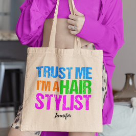 Bolso De Tela Funny Hair Stylist Cute Personalizado Hairstylist