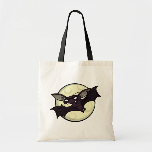 BOLSO DE TELA FUNNY HALLOWEB BAT BUDGET TOTE BAG (Frente)