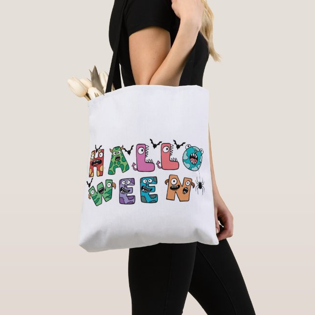 Bolso De Tela Funny Halloween (Detalle)