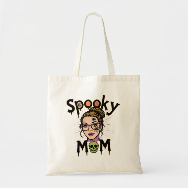 Bolso De Tela Funny Halloween Spooky Mom Witch Mom (Frente)