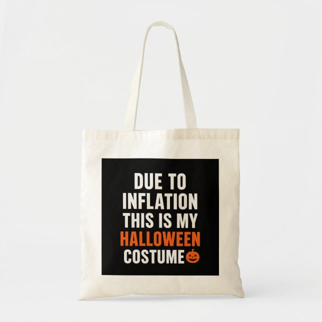 Bolso De Tela Funny Halloween Tote Bag – Due to Inflation (Frente)