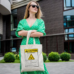 Bolso De Tela Funny Ham Shack Caución Radio Operador<br><div class="desc">No te atrevas a perturbar el jamón - signo humorístico para advertir a todos que no deberían perturbar al operador de radio.</div>