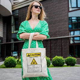 Bolso De Tela Funny Ham Shack Caución Radio Operador