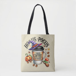 Bolso De Tela Funny Hocus Pocus I Need Coffee Witch