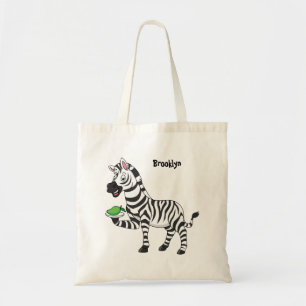 Bolso De Tela Funny ilustracion de personalizado de cebra