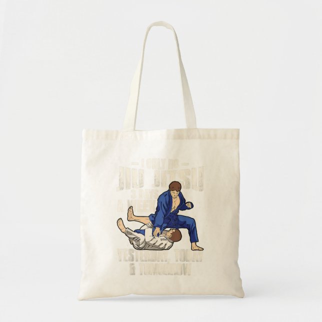 Bolso De Tela Funny Jiu Jitsu Martial Art Brasil BJJ (Frente)
