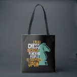 Bolso De Tela Funny Jugador De Ajedrez Golpeando A La Gente Está<br><div class="desc">Juego Al Ajedrez Porque Golpear A La Gente Está Fruncido En El Juego De Mesa. El divertido diseño de ajedrez vintage para los amantes del ajedrez y los miembros del club de ajedrez. Esta buena mercancía de tablero de ajedrez a cuadros es ideal para los partidos de ajedrez, los torneos...</div>