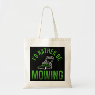 Bolso De Tela Funny Lawn Mower Prefiere Ser Maulladora De La Ley