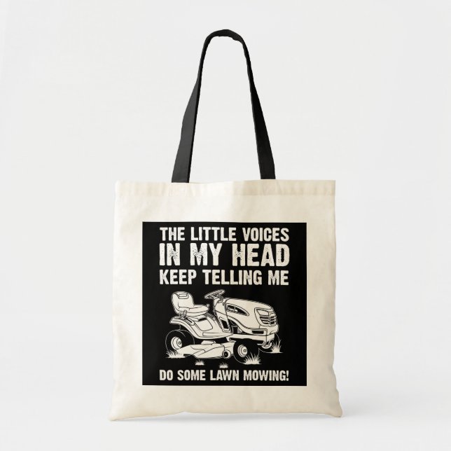 Bolso De Tela Funny Lawn Mowing Gift Hombres Hombres Hombres Hem (Frente)