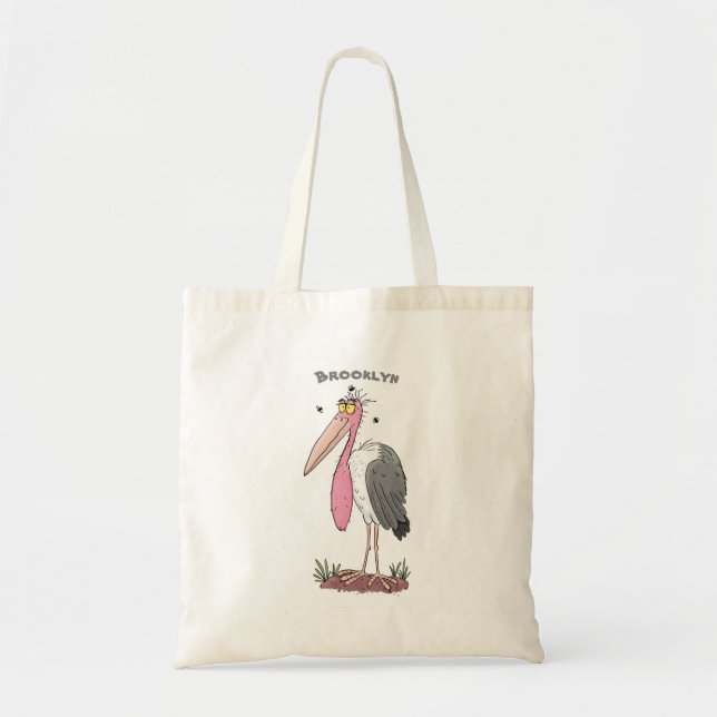Bolso De Tela Funny marabou stork personalizado (Frente)