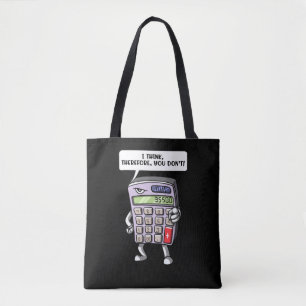 Bolso De Tela Funny Math Algebra Calculator Mathematics Chiste
