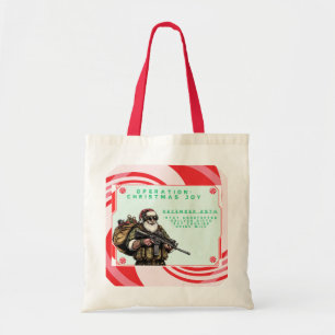 Bolso De Tela Funny Military/Navidades Santa
