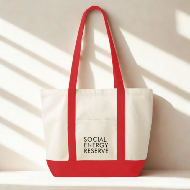 Bolso De Tela Funny Modern Typography Black Text (Funny modern social quote tote bag)