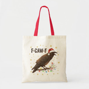 Bolso De Tela Funny Navidades Crow Raven F-CAW- F
