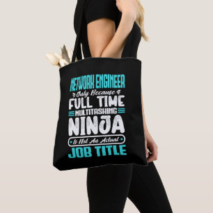 Bolso De Tela Funny Network Engineer Job Title Professionals