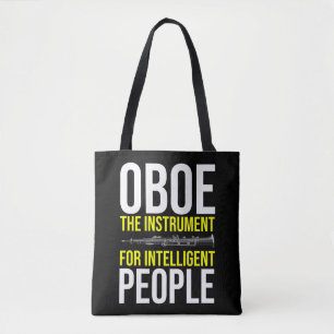 Bolso De Tela Funny Oboe Player Intelligent Músico Humor