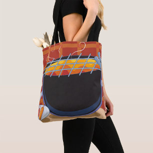 Bolso De Tela Funny Personalizado BBQ Grill con canciones y broc