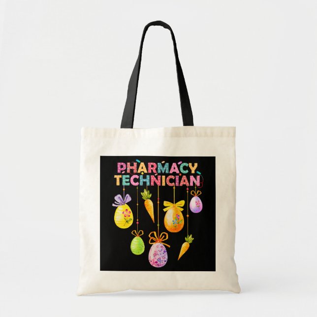 Bolso De Tela Funny Pharmacy Technist Bunny Pharmacist Happy (Frente)