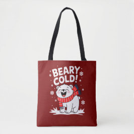 Bolso De Tela Funny Polar Beary Cold Navidades