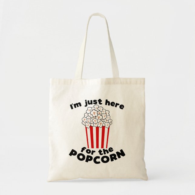 Bolso De Tela Funny Popcorn Tote Bag (Frente)
