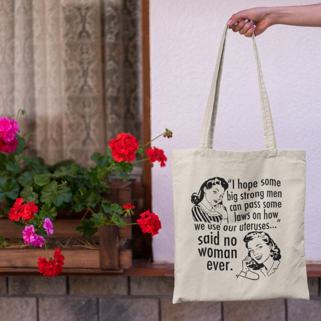 Bolso De Tela Funny Pro Choice Feminist Political Personalizado  (Subido por el creador)