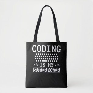 Bolso De Tela Funny Programador Informático Coder