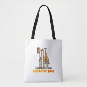 Bolso De Tela Funny Pun Giraffe Jam