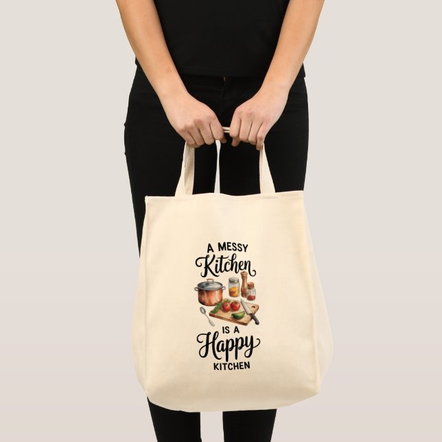 Bolso De Tela Funny Quote Grocery  (Anverso (producto))