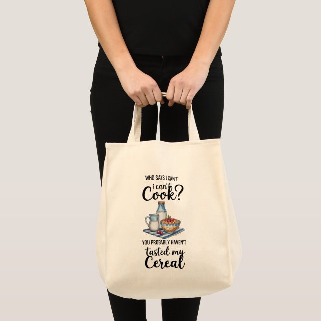 Bolso De Tela Funny Quote Grocery  (Anverso (producto))
