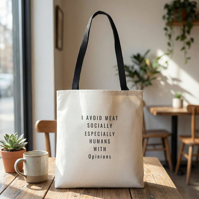 Bolso De Tela  Funny quote humorous black and white typographic (Subido por el creador)