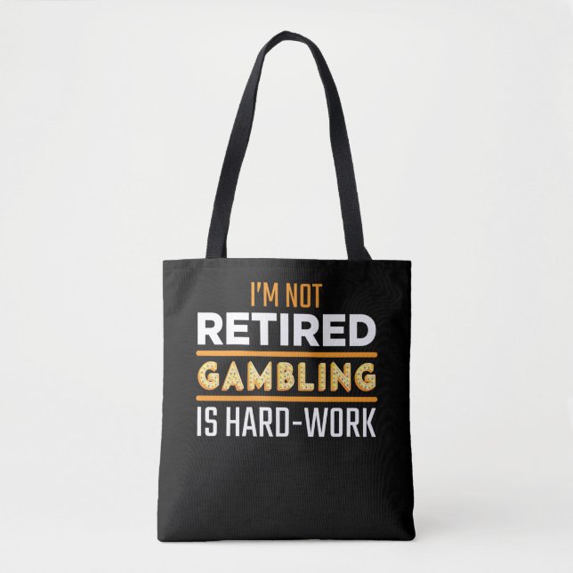 Bolso De Tela Funny Retirado Gambler Casino Slot Player (Anverso)
