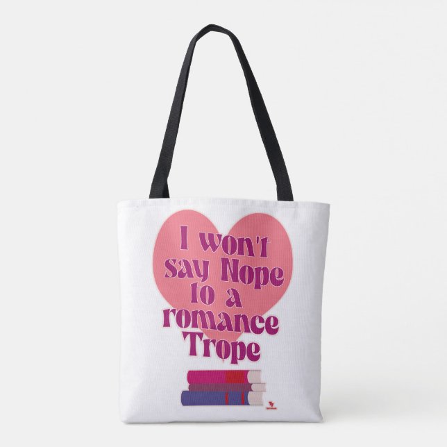 Bolso De Tela Funny Romance Trope Reader Motto (Reverso)