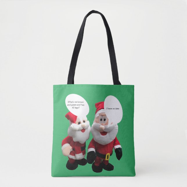 Bolso De Tela Funny Santa Chiste (Anverso)