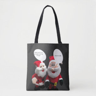Bolso De Tela Funny Santa Chiste