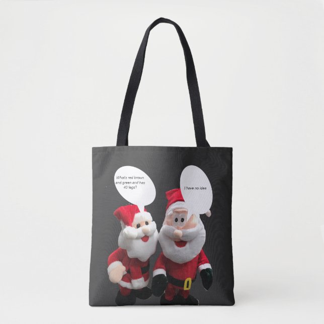 Bolso De Tela Funny Santa Chiste (Anverso)