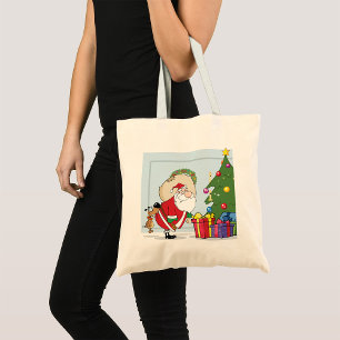Bolso De Tela Funny Santa Claus Tote Bag