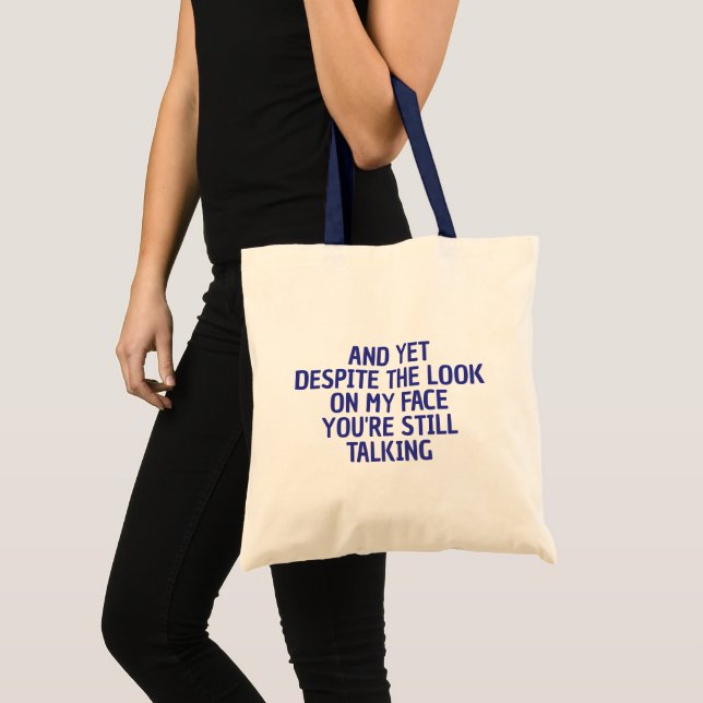 BOLSO DE TELA FUNNY SARCASTIC COOL CUSTOMIZED QUOTES WOMEN GIFT (Anverso (producto))