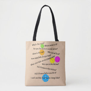 Bolso De Tela Funny Senior Pickleball Chaos