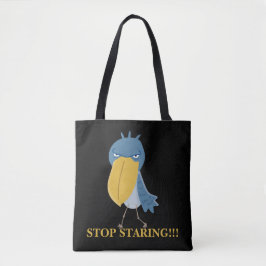 Bolso De Tela Funny Shoebill deja de mirar