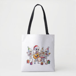 Bolso De Tela Funny Skeleton Band Christmas & New Year – 3D Cart