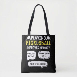 Bolso De Tela Funny Sports Pickleball Player