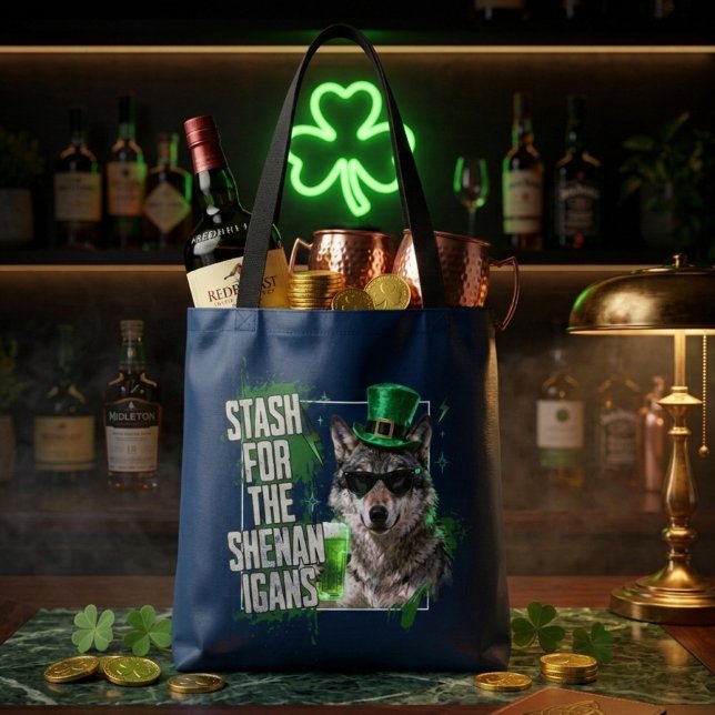Bolso De Tela Funny St Patricks Day Stash For Shenanigans (Subido por el creador)